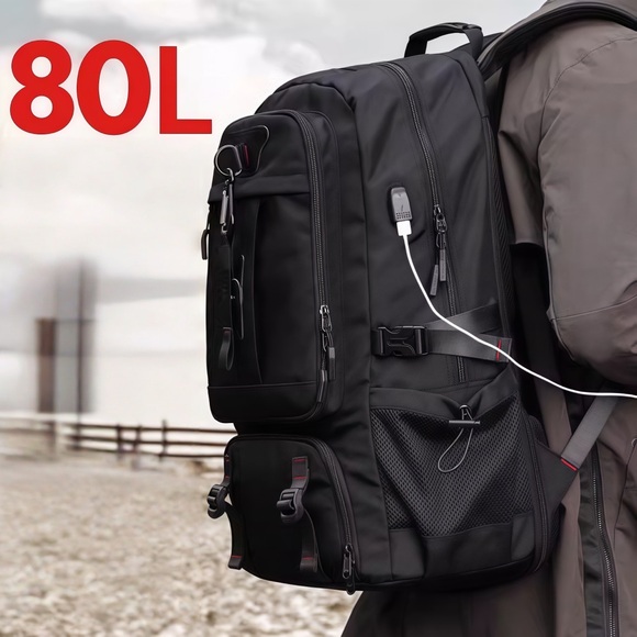 Black Men's Backpack